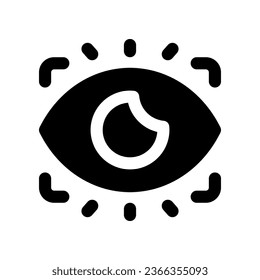 eye screener solid icon. vector icon for your website, mobile, presentation, and logo design.