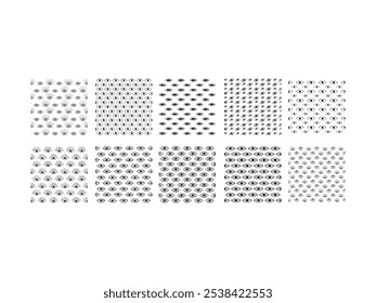 Eye Seamless Pattern Element Set 