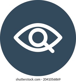 Eye search Isolated Vector icon which can easily modify or edit

