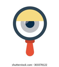 Eye Search Vector Icon 