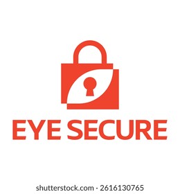 eye secure private flat minimalist logo design