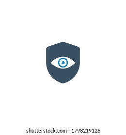 Icono de protección ocular ilustrador vectorial