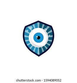 Eye security illustration. Design template vector