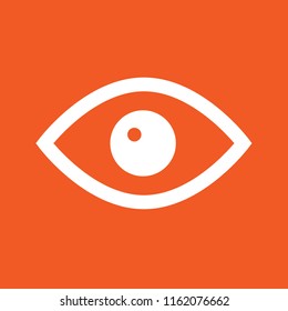 eye, see icon, stock vector illustration, EPS10. 