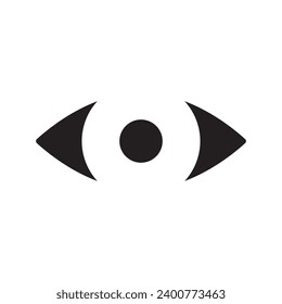 ilustración de vector de icono de visión visual
