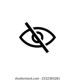 Eye sensitive content visibility vector logo design