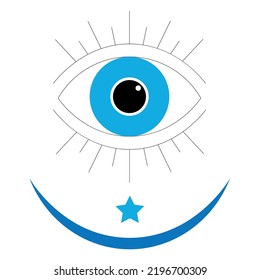 Eye series vector, vector of devil's eye or turkish eye. Great for home decoration.