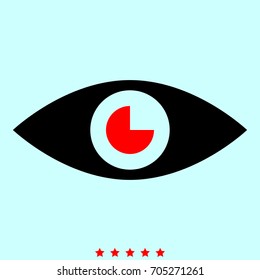 Eye  set icon .