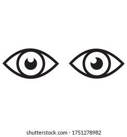 Eye set, icon vector illustration symbol