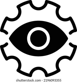 eye setting Vector illustration on a transparent background.Premium quality symbols.Glyphs vector icon for concept and graphic design.
