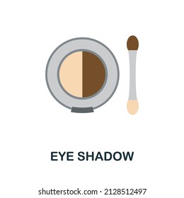 Eye Shadow flat icon. Colored element sign from cosmetics collection. Flat Eye Shadow icon sign for web design, infographics and more.