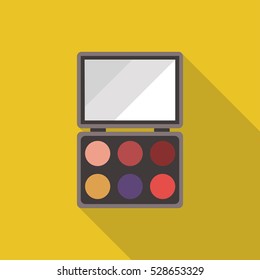 eye shadow flat pallete icon vector, can be user for web and mobile design