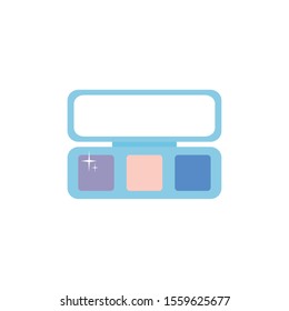 Eye shadow icon design, Make up beauty cosmetic fashion style glamour skin and facial care theme Vector illustration
