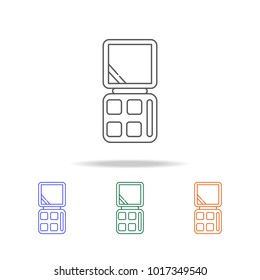 eye shadow icon. Element multi color female accessories icons for mobile concept and web apps. Thin line  icon for website design and development, app development. Premium icon on white background