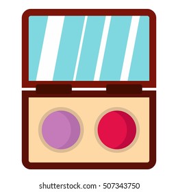 Eye shadow icon. Flat illustration of eye shadow vector icon for web