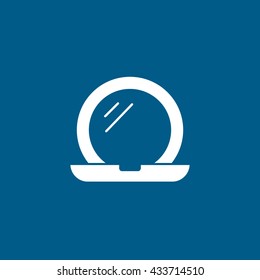 Eye Shadow Icon On Blue Background