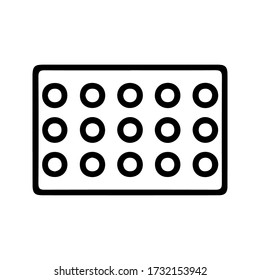eye shadow icon on a white background