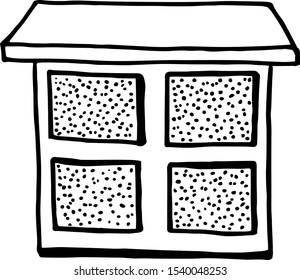 Eye shadow icon predmet. Makeup hand drawn doodle vector illustration