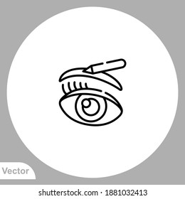 Eye shadow icon sign vector,Symbol, logo illustration for web and mobile