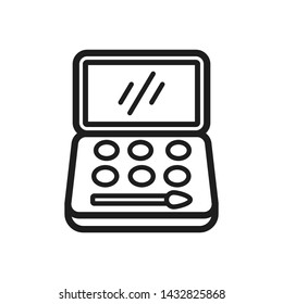 eye shadow icon in trendy flat style