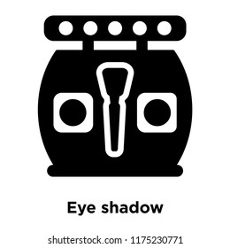 Eye shadow icon vector isolated on white background, logo concept of Eye shadow sign on transparent background, filled black symbol