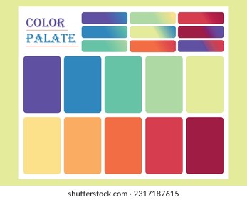 Paladar de color inspirado en la sombra ocular