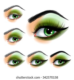 Eye shadow make up step by step