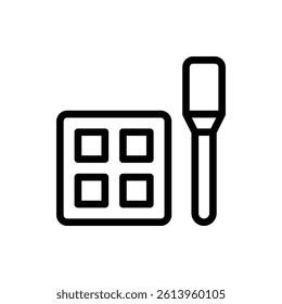 Eye Shadow Outline Icon. Eye Shadow Icon