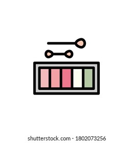 eye shadow outline icon. Elements of Beauty and Cosmetics illustration icon. Signs and symbols can be used for web, logo, mobile app, UI, UX