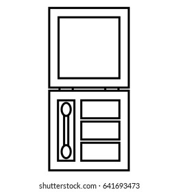Eye shadow palette icon