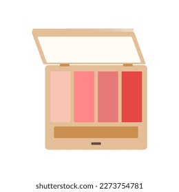 Eye shadow palette mini with mirror vector design