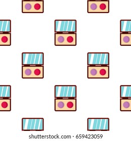 Eye shadow pattern seamless flat style for web vector illustration