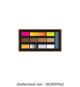 Eye shadow vector design ilustration icon logo templat
