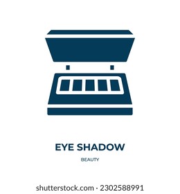 eye shadow vector icon. eye shadow, eye, business filled icons from flat beauty concept. Isolated black glyph icon, vector illustration symbol element for web design and mobile apps