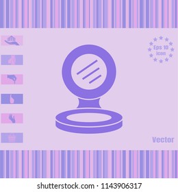 eye shadow vector icon.Illustration on a  Flat design style