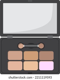 Ilustración del vector de sombra ocular aislada en fondo blanco