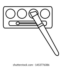 eye shadows make up drawing icon