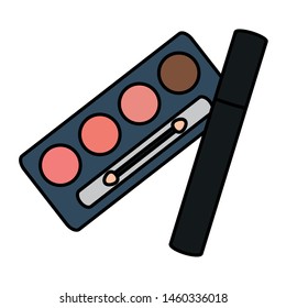 eye shadows make up drawing icon