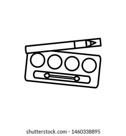 eye shadows make up drawing icon