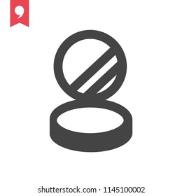 Eye shadows vector icon