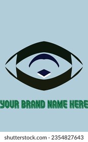 Diseño de logotipo de forma ocular para marca