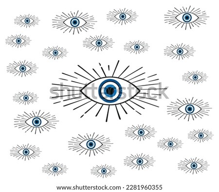 eye shaped evil eye beads