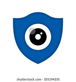 eye shield logo vector.