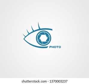 eye with shutter cam symbol