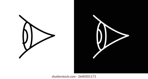 Eye side icon Graphic vector set for ui design