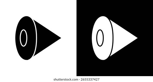 Coleção de símbolos de ícone do lado do olho. Ilustração de stock de vetor plano.