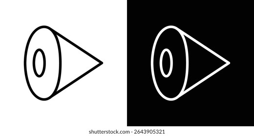 Conceito de símbolo de ícone do lado do olho para design gráfico, Site, UI. EPS