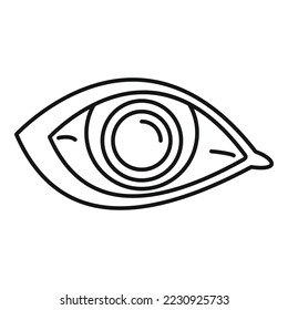 Eye sight icon outline vector. Look view. Vision shape