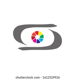 eye sight logo vector illustration