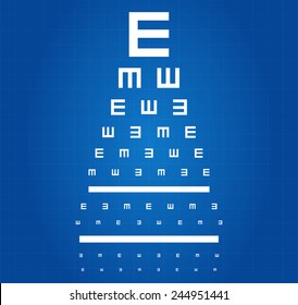 Eye Sight Test Chart Blueprint